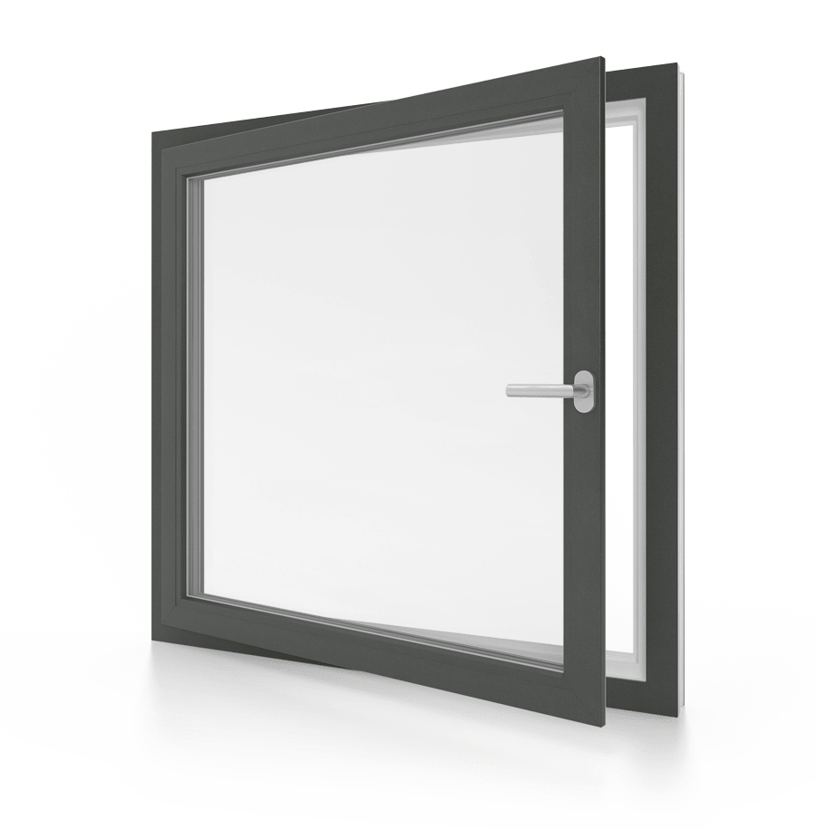 Ventana batiente con excelente aislamiento térmico, que mantiene la temperatura ideal en tu hogar